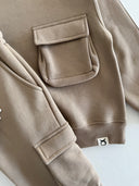 Unisex-Trainingsanzug-Set mit Tasche unten oben