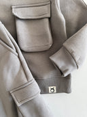 Unisex-Trainingsanzug-Set mit Tasche unten oben