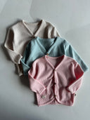 Unisex Button Detailed Baby Cardigan