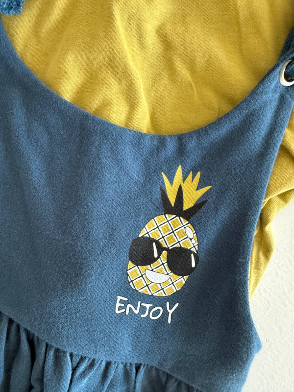 Mädchen-Latzkleid mit T-Shirt | RG Brand | 6 Monate–4 Jahre | RG165