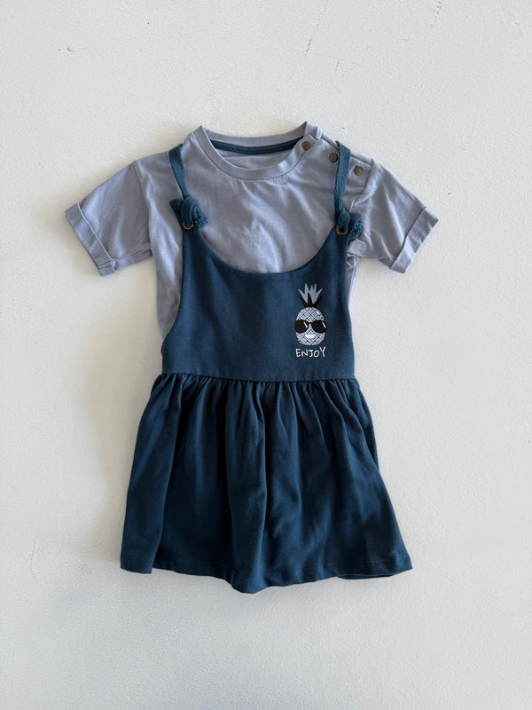 Mädchen-Latzkleid mit T-Shirt | RG Brand | 6 Monate–4 Jahre | RG165