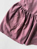 Kız Çocuk Kadife Salopet Elbise – Çift Cepli, Kışlık Günlük Tulum Elbise