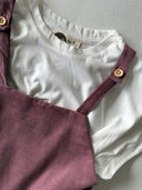 Kız Çocuk Kadife Salopet Elbise – Çift Cepli, Kışlık Günlük Tulum Elbise