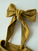 فستان أطفال منقوش بطبعات أوكسو وعصابة رأس