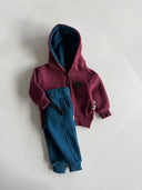 Baby Winter Zippered Cardigan-Tracksuit Set