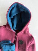 Baby Winter Zippered Cardigan-Tracksuit Set