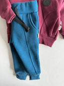 Baby Winter Zippered Cardigan-Tracksuit Set