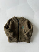 Baby-Unisex-Winter-Cardigan mit Reißverschluss und Taschen