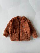 Baby-Unisex-Winter-Cardigan mit Reißverschluss und Taschen