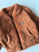 Baby-Unisex-Winter-Cardigan mit Reißverschluss und Taschen