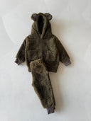 Baby Warm Hooded Winter Tracksuit Set with Ear Detail