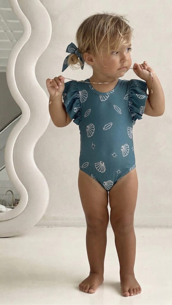 Kız Bebek Tam Likralı Çabuk Kuruyan Mayo Seti | RG Brand | 6 Ay–4 Yaş | RG281