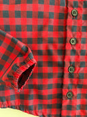 Baby Plaid Patterned Shirt