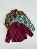 Baby Plaid Patterned Shirt