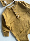 Baby Boy &amp; Girl Bamboo Romper and Beanie Set | Special Soft Fabric | RG brand