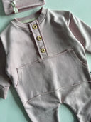 Baby Boy &amp; Girl Bamboo Romper and Beanie Set | Special Soft Fabric | RG brand