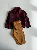 Baby Jaglon Detailed Lumberjack Shirt