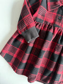 فستان حطاب بأزرار للأطفال وعصابة رأس