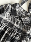 فستان حطاب بأزرار للأطفال وعصابة رأس