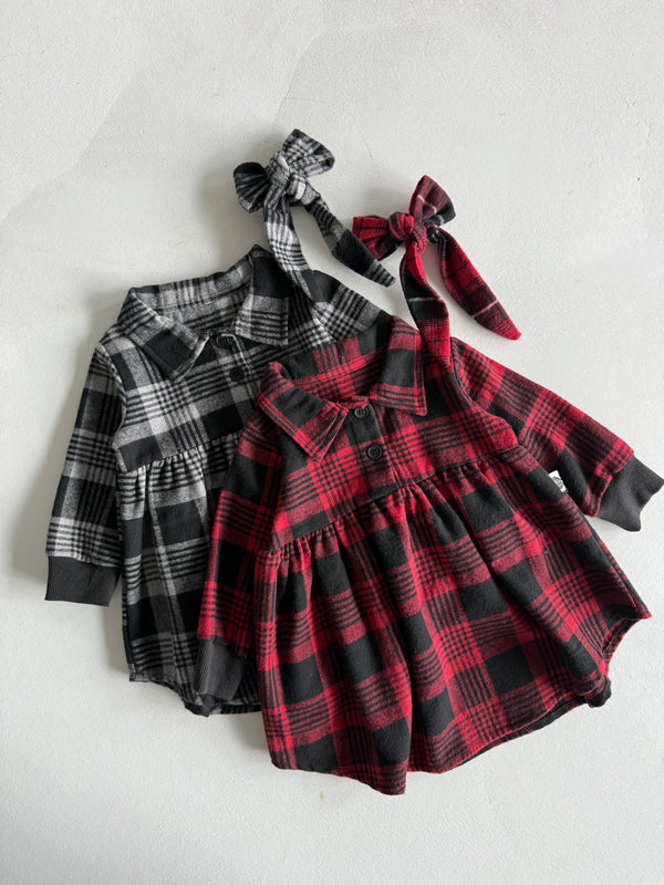 Baby Plaid Dress and Headband | 6 Months–3 Years | RG Brand | RG310