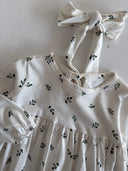 Детское платье и шапочка с натуральным принтом