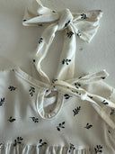 Детское платье и шапочка с натуральным принтом