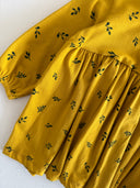 Детское платье и шапочка с натуральным принтом