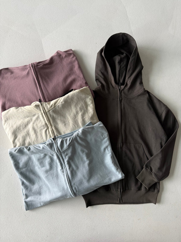 Genç Kapüşonlu Fermuarlı Sweatshirt | RG Brand | 9–15 Yaş | RG3285