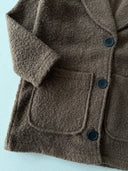 Young Jacket Collar Buttoned Coat