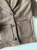 Young Jacket Collar Buttoned Coat
