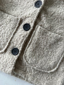 Young Jacket Collar Buttoned Coat