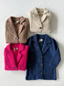 Young Jacket Collar Buttoned Coat