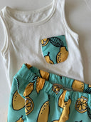 Baby Undershirt and Swim Shorts Set