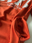 Genç Önü Baskılı Kapüşonlu Arkası Yırtmaçlı Sweat Elbise