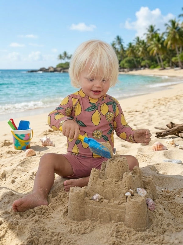 Baby-Badeset mit Langarmshirt & Shorts | 6 Monate–4 Jahre | RG Brand | RG339