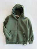 Young 3-thread Hooded Zippered Sweatshirt