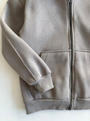 Young 3-thread Hooded Zippered Sweatshirt