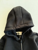 Young 3-thread Hooded Zippered Sweatshirt
