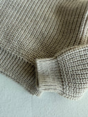 Crew Neck Buttoned Sweater