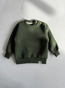 Baby Cotton Sweater with Button Detail