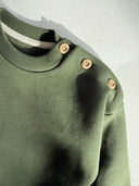 Baby Cotton Sweater with Button Detail