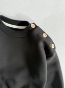 Baby Cotton Sweater with Button Detail