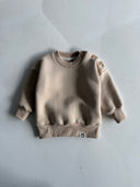 Baby Cotton Sweater with Button Detail