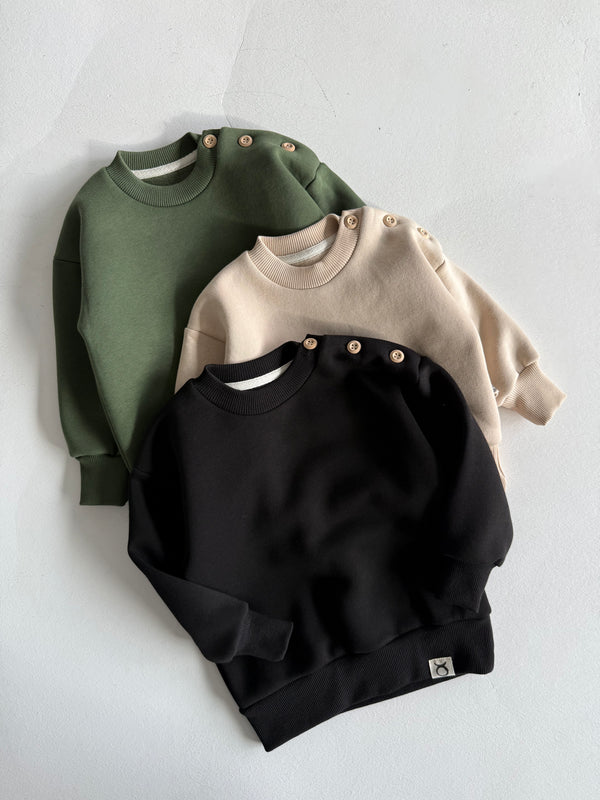 Baby-Pullover aus Baumwolle mit Knopfdetails | 6 Monate–4 Jahre | RG Brand | RG350