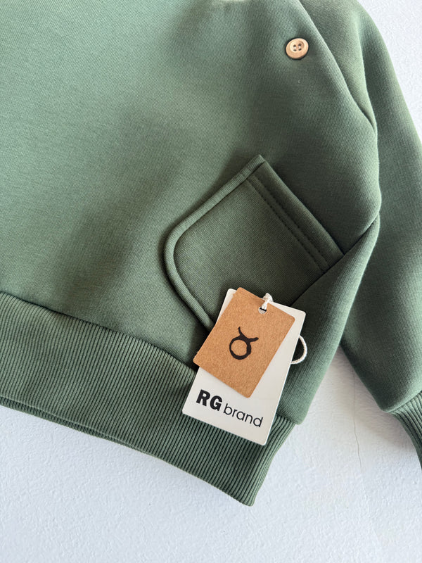 كنزة للأطفال الصغار بجيوب وأزرار | 6 أشهر–4 سنوات | RG Brand | RG351