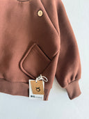 Bebek Cepli Düğmeli Kazak