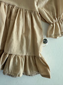 Платье из хлопка с рюшами для девочки – комплект с длинными рукавами и повязкой для волос