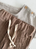 Muslin Baby Set | Shirt &amp; Pants 2-Piece Set