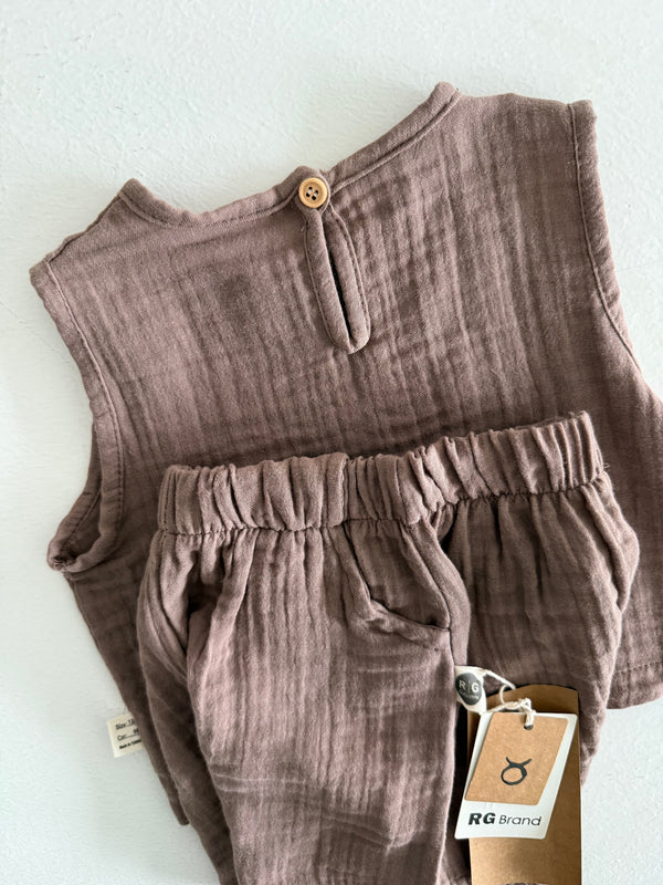 Katoenen mousseline baby shortpak | RG Brand | RG367
