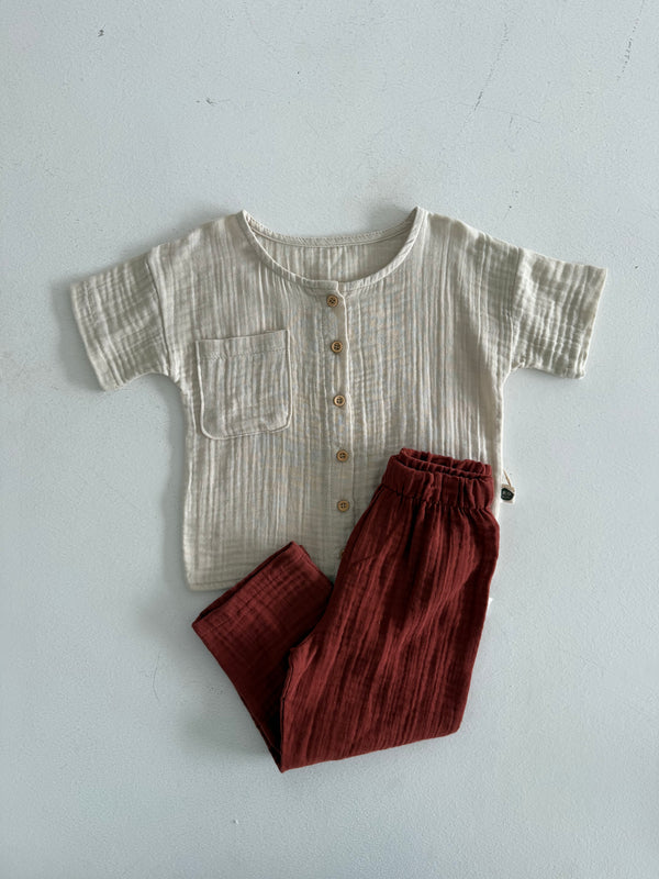 Pamuklu Müslin Bebek Takımı | RG Brand – Yumuşak ve Nefes Alabilir | RG368